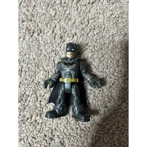 Fisher-Price Imaginext DC Super Friends Batman Gray Black Suit 3" Action Figure